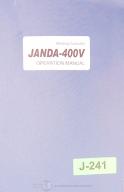 Janda-Janda 400V, Welding Controller operations Manual-400V-01